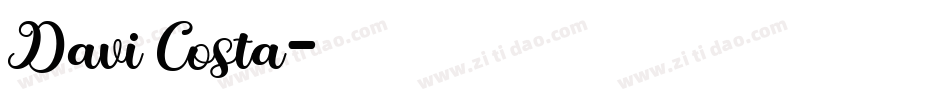 Davi Costa字体转换